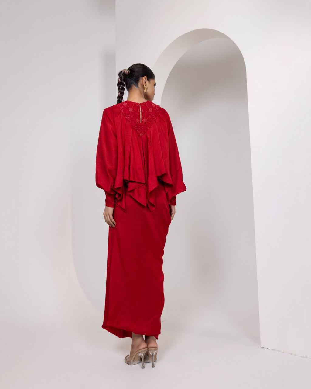 Tone On Tone Hand Embroidery  With Beads, Threads And Sequin