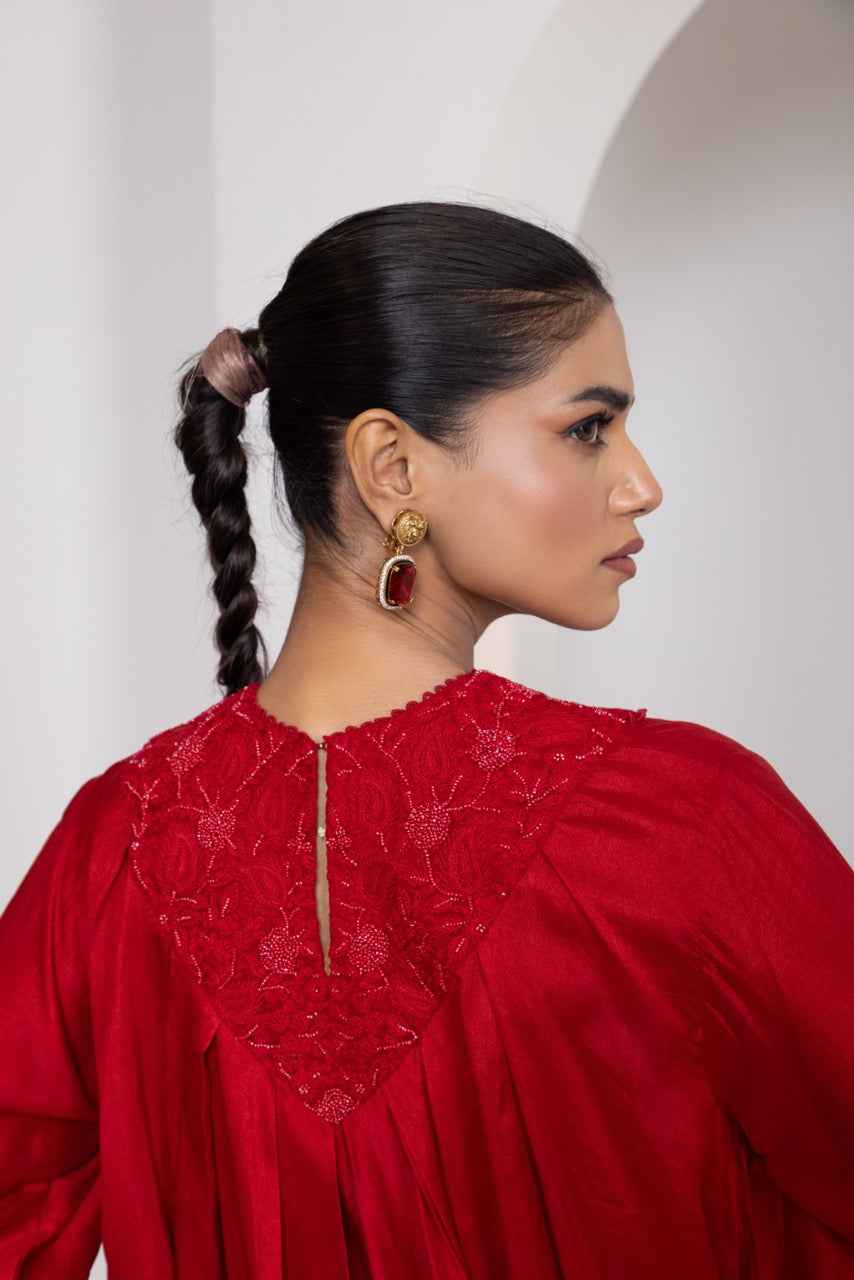 Tone On Tone Hand Embroidery  With Beads, Threads And Sequin