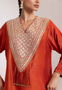 Hand Embroidered Kurta, Dupatta And Pant