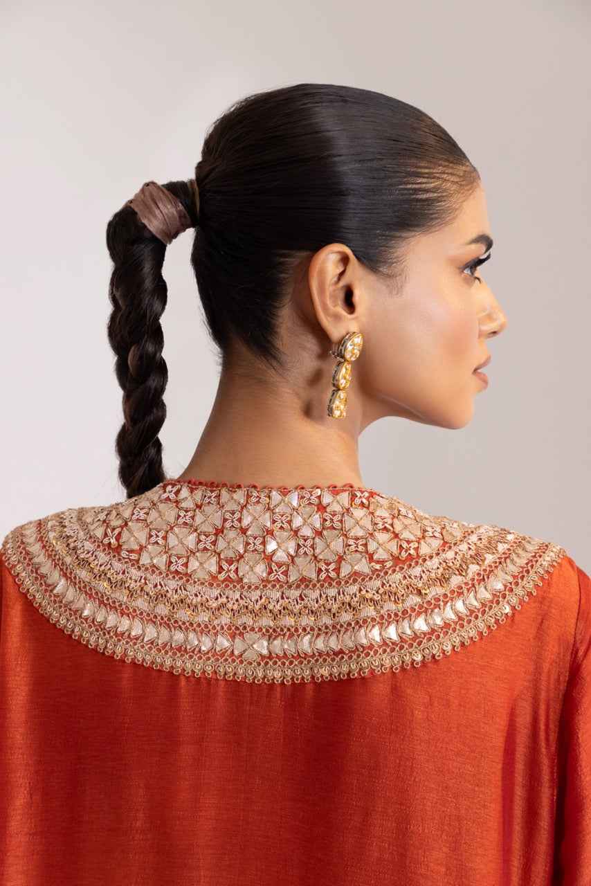 Hand Embroidered Kurta, Dupatta And Pant