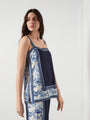 Bleu Creme Blocked Co-Ord Set