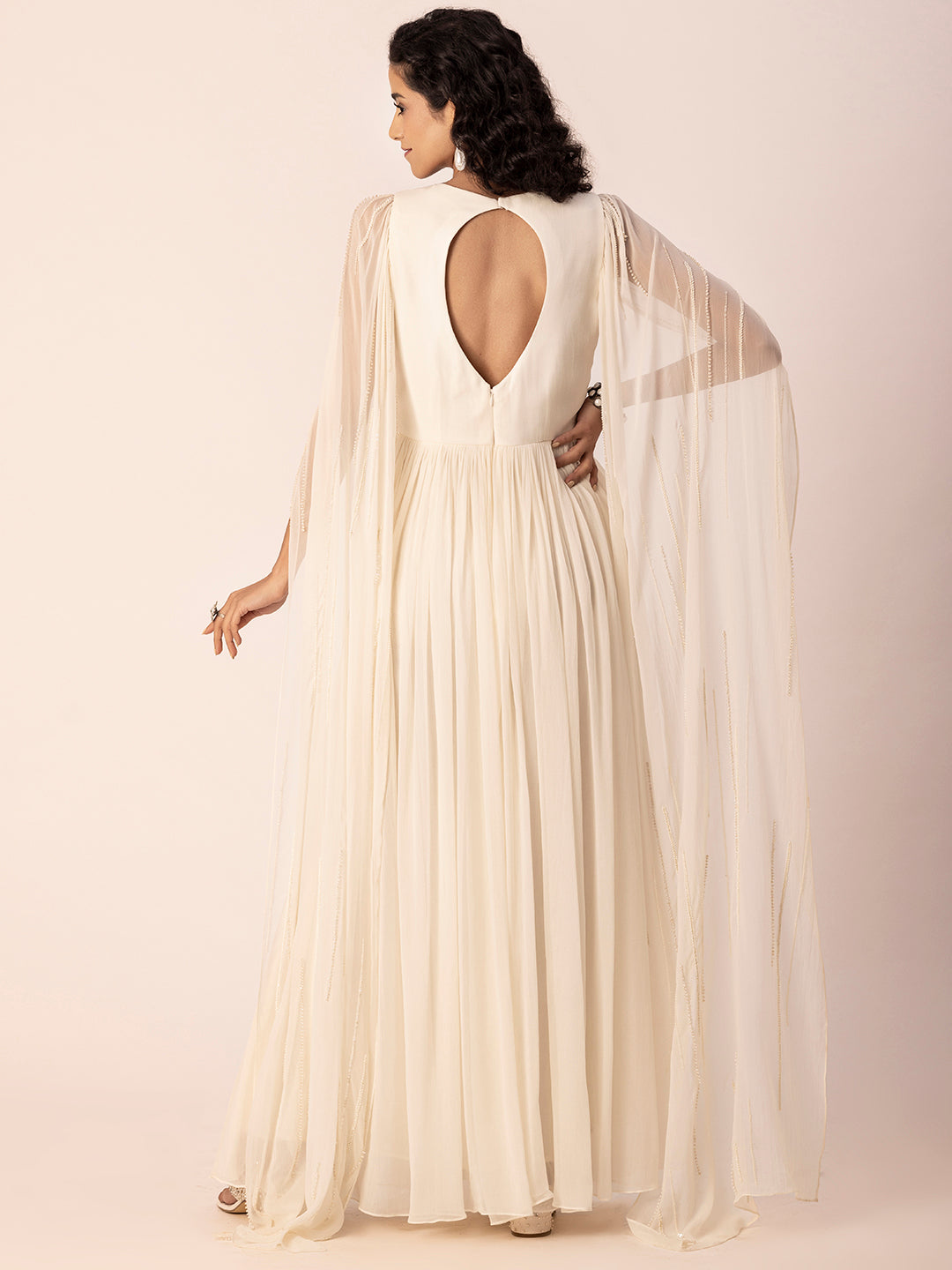 Ewoke Cocktail Pleated Gown