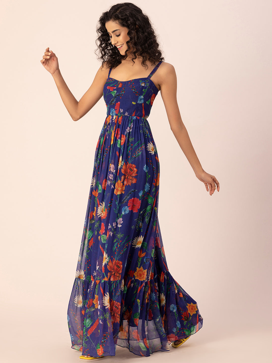 Blue Corset Maxi Dress