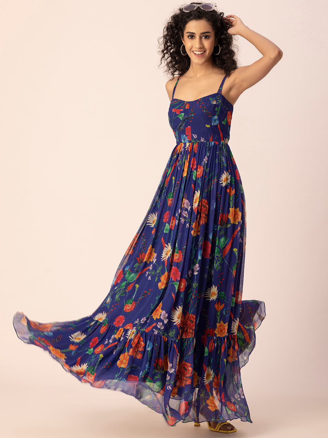 Blue Corset Maxi Dress