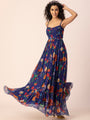 Blue Corset Maxi Dress