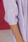 Lilac Knee-Length Dress In Soft