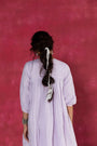 Lilac Knee-Length Dress In Soft
