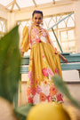 Exquisite Mustard Daman Printed Kurta Set