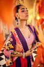 Purple Choga Jacket Set