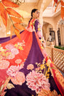 Purple Choga Jacket Set