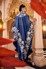 Tunning Peacock Blue Cape Set
