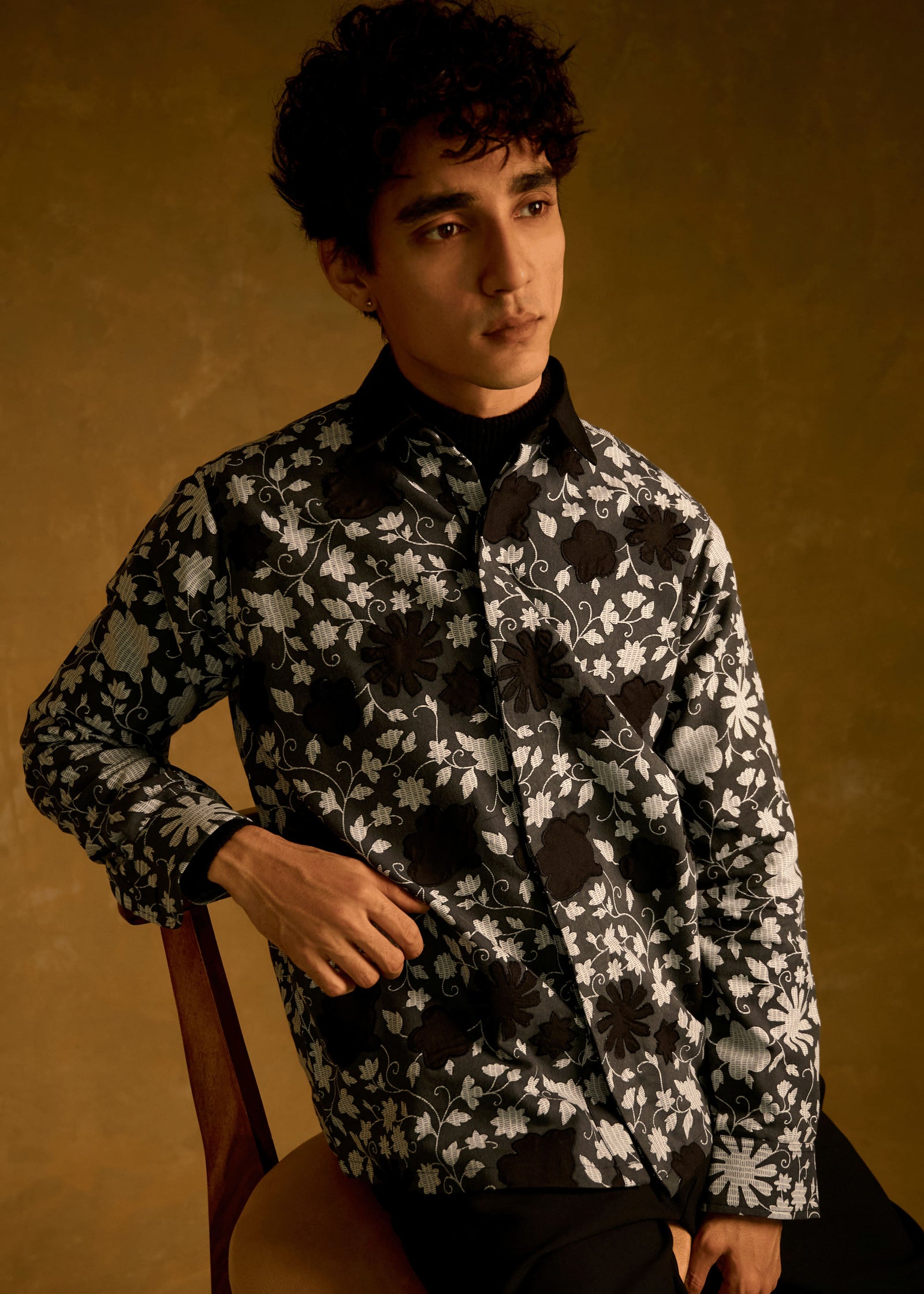 Midnight Petal Shacket