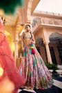 This Ensemble Features A Heavy Embroidered Lehenga