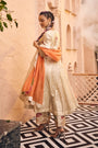 Ivory And Golden Tissue Kurta