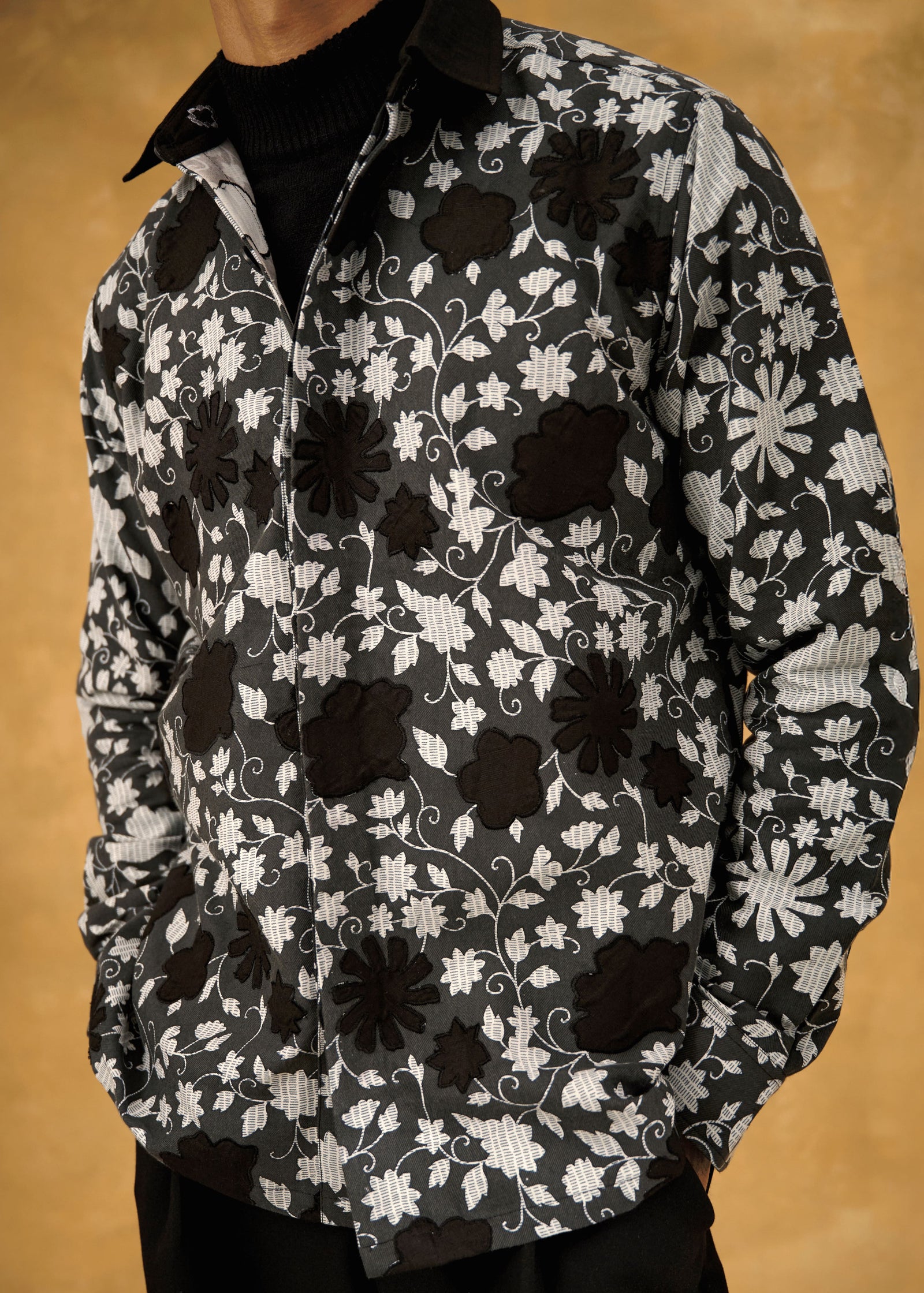 Midnight Petal Shacket