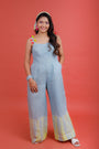 Azure Blue to Lime Jumpsuit