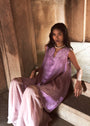 Lilac Floral Tunic & Shimmering Sharara Set