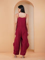 Urban Achkan Floral Maroon