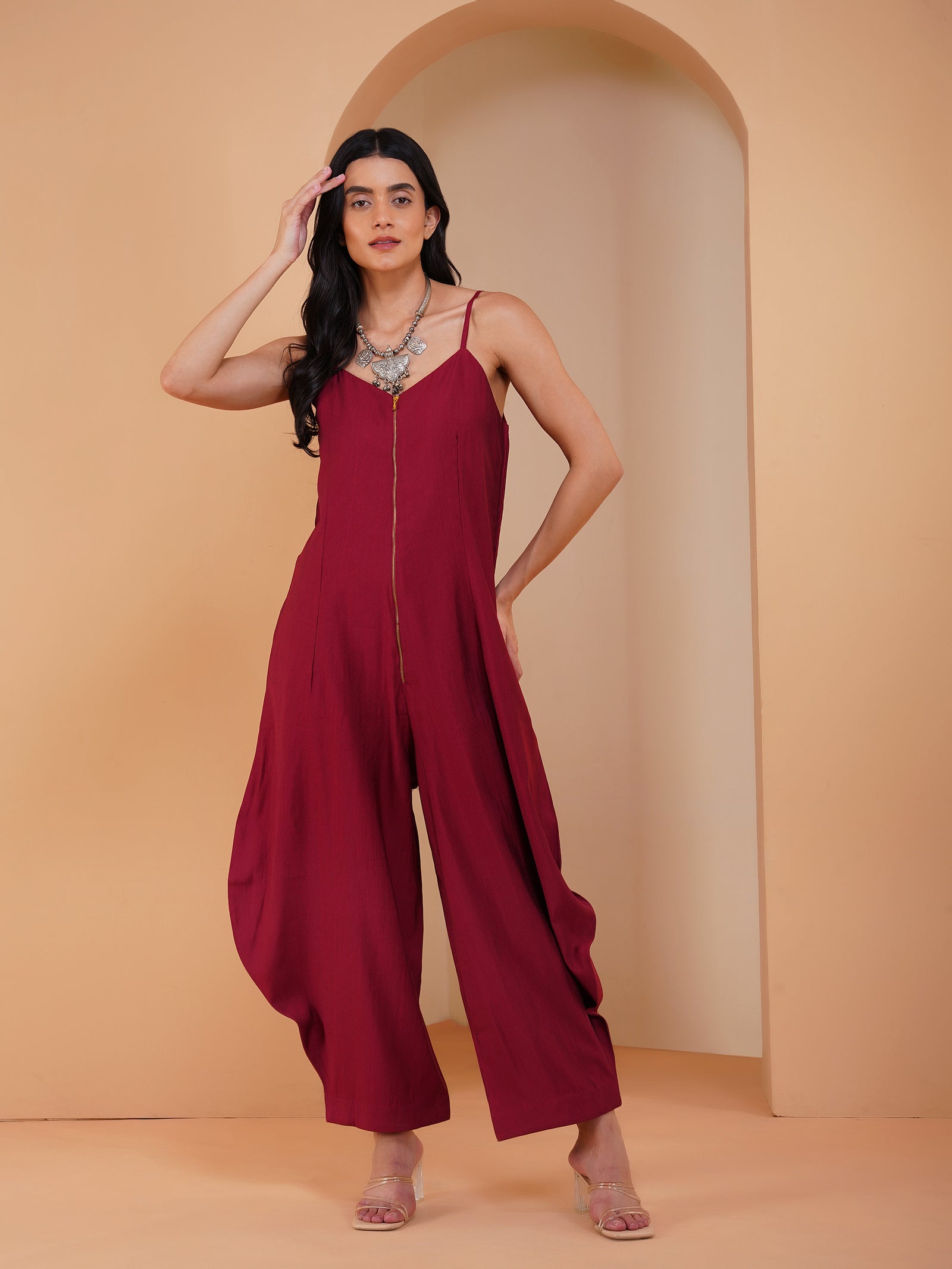 Urban Achkan Floral Maroon