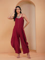 Urban Achkan Floral Maroon