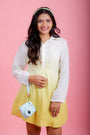 Golden Fizz Off-White to Lime Dress