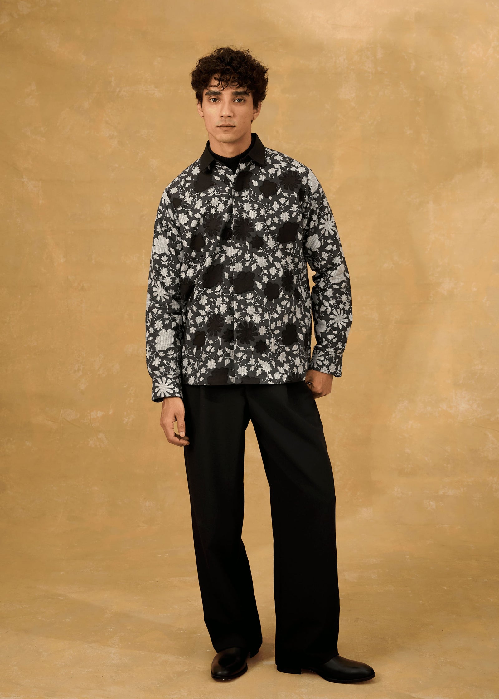 Midnight Petal Shacket