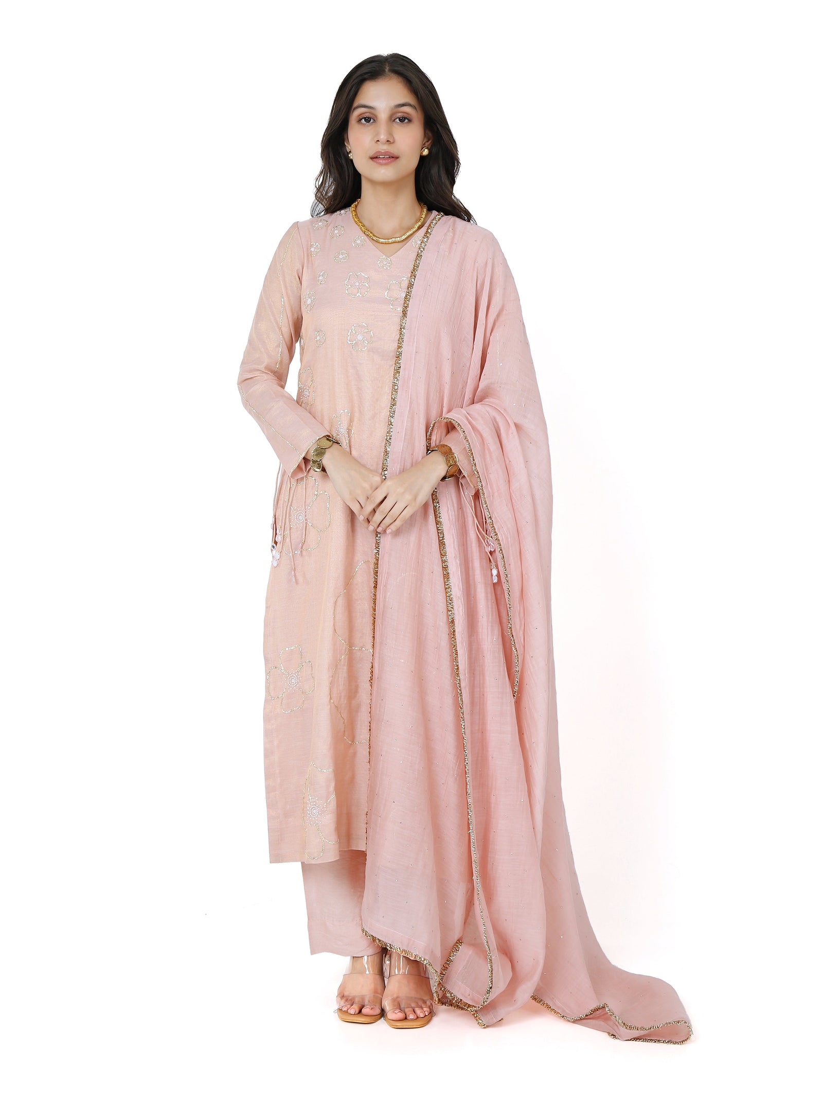 Tissue Pita Kurta Set