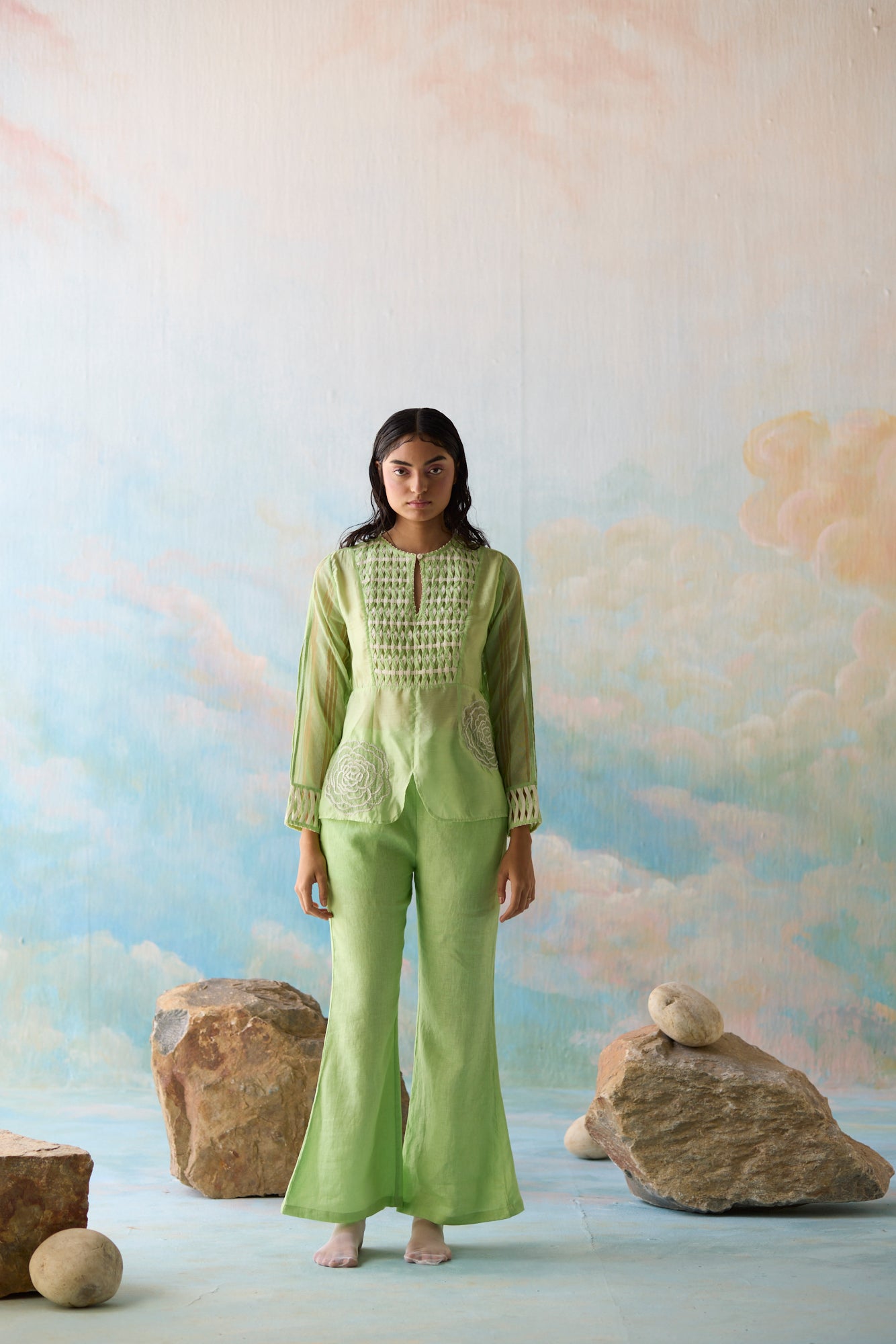 Fern Smocked Co-ord Set