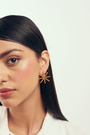 22kt gold plated handcrafted stud earrings