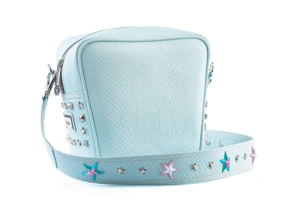 brooklyn traveller crossbody bag (powder blue)