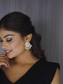 White Moissanite Earrings