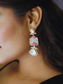 Moissanite Glass Earrings
