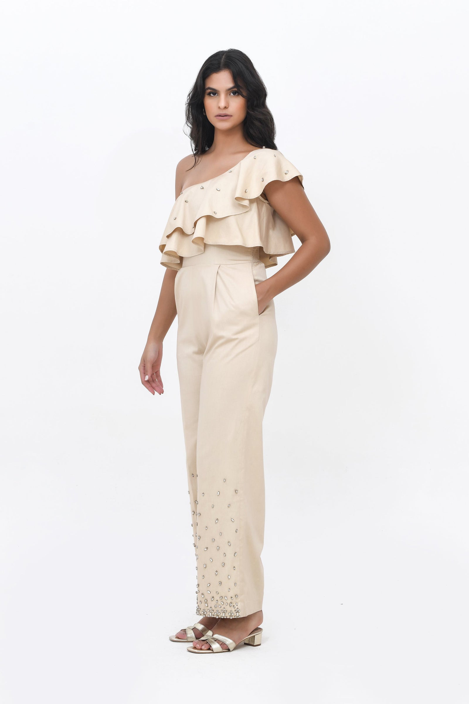 Champagne Spill Jumpsuit