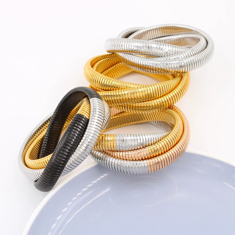 Liza Intertwined Bracelet - Waterproof, 18k Gold Plated