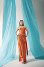 The Apricot Outfit With A Beautiful Corset