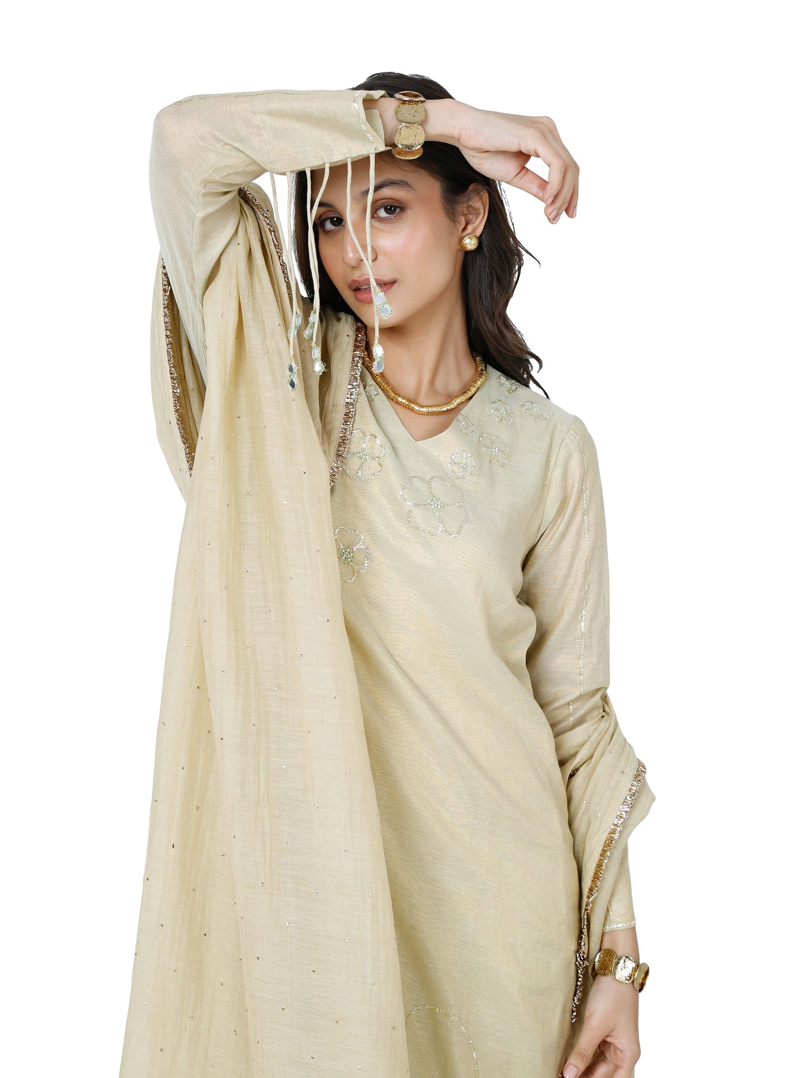 Tissue Pita Kurta Set