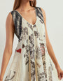 Saaya printed panelled tunic