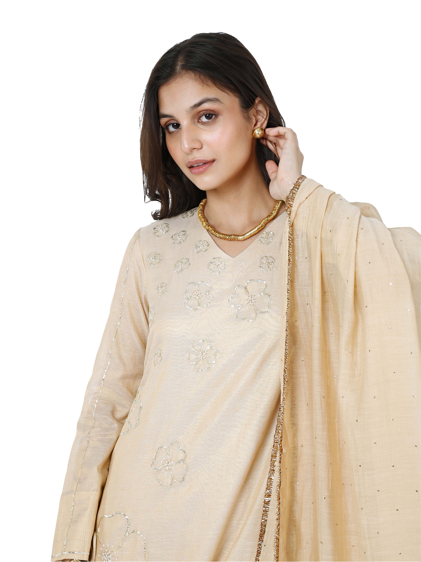 Tissue Pita Kurta Set