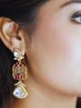 Moissanite Glass Earrings