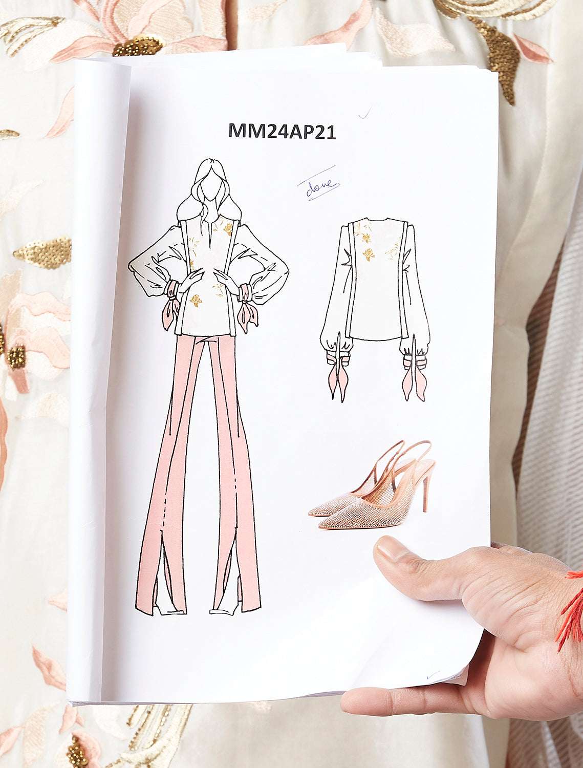 Canna - Panelled Top and Pant Set