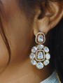 Moissanite Choker Necklace And Earring Set
