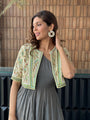 Two Piece set Of One Shoulder Floor Length Flared Dress