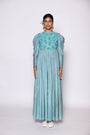 A Beautiful Floor Length Dress With Gathers