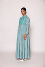 A Beautiful Floor Length Dress With Gathers