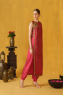 Close Neck Below Knee Sleeveless Kurta