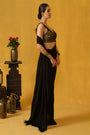 Pre-Stitched Saree With A Sequins Border