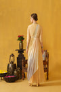 Full-length, Mandarin Collar, 3/4 Sleeve Dress