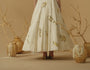 A Flared Skirt Having Scattered Geometrical Embellishment