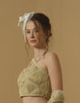 Featuring A Front Cross Strap, Ruched Tube Top