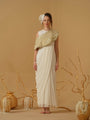 A Close Neck Full Length Sleeveless Concept Saree